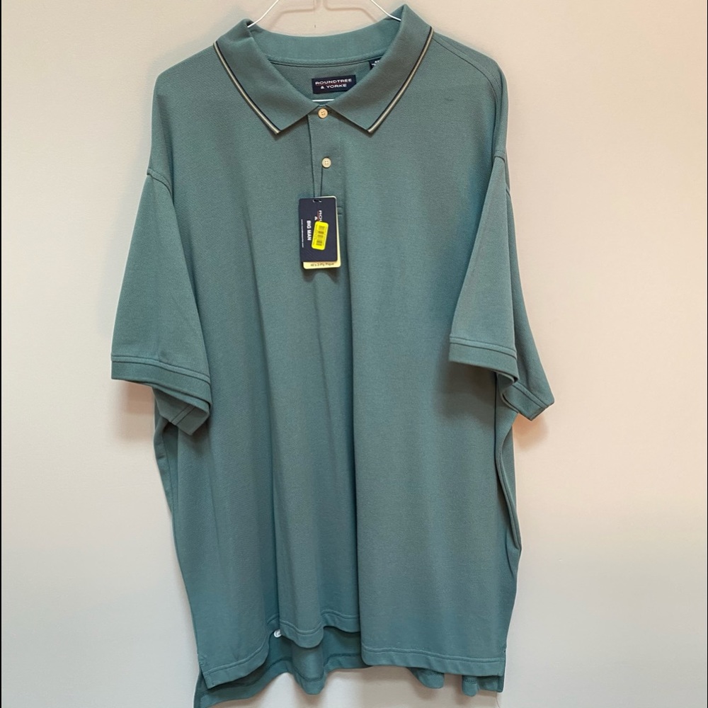 Men’s Roundtree and Yorke 40’s 2-Ply Pique Shirt